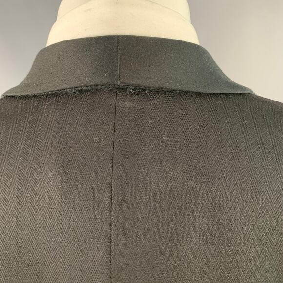 SAMUELSOHN Size 40 Black Wool Shawl Collar Double Breasted Tuxedo - Picture 6 of 11